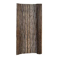 Bamboescherm op rol 180x180 cm, zwart