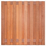 Tuinscherm hardhout 17 planks Kampen 180x180 cm