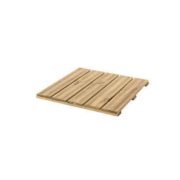 Reliëftegel 50x50 cm, latdikte 16 mm, groen geïmpregneerd